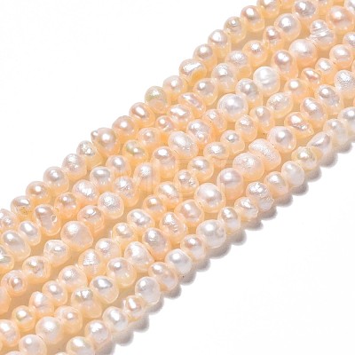 Natural Cultured Freshwater Pearl Beads Strands PEAR-N013-03B-1