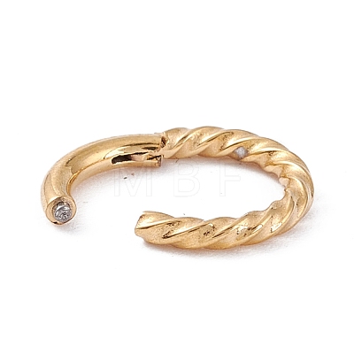 Twisted Ring Hoop Earrings for Girl Women STAS-D453-01G-01-1