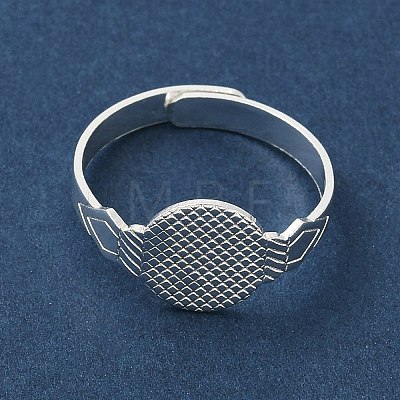 Adjustable Brass Pad Ring Setting KK-K414-06S-1