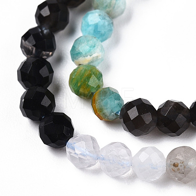 Natural & Synthetic Mixed Gemstone Beads Strands G-D080-A01-01-02-1