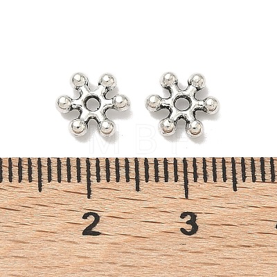 Flower Alloy Spacer Beads X-PALLOY-ZN152-AS-RS-1