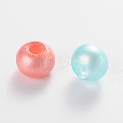 Spray Painted Glass Beads DGLA-R014-10mm-M-1