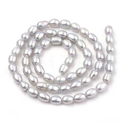 Natural Cultured Freshwater Pearl Beads Strands PEAR-S012-75B-1