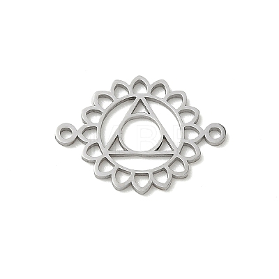 Chakra 304 Stainless Steel Connector Charms SA-CBA28C1-01A-P-1