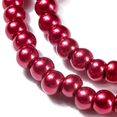 Baking Painted Glass Pearl Bead Strands HY-Q003-3mm-M-1