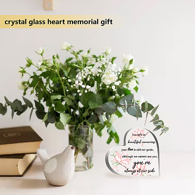 Heart-shaped with Word Acrylic Ornaments DJEW-WH0241-010-1