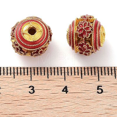 Alloy Enamel Beads ENAM-B001-08L-03-1