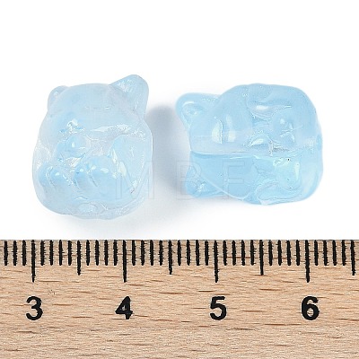 Transparent Spray Paint Glass Beads X1-GLAA-H035-01E-1