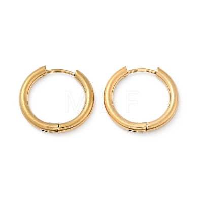 202 Stainless Steel Huggie Hoop Earrings X-EJEW-F111A-18mm-G-1