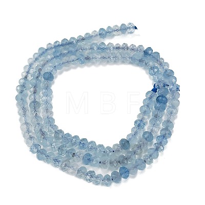 Natural Aquamarine Beads Strands G-L587-B02-02-1
