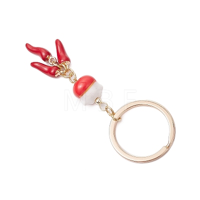 Porcelain & Alloy Enamel Keychain KEYC-JKC01156-04-1