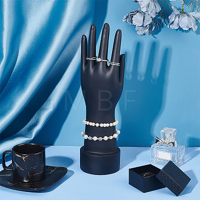 Plastic Female Mannequin Left Hand Wedding Gloves Display Holder ODIS-WH0027-060-1