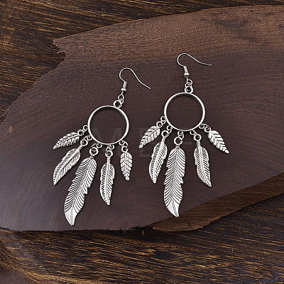 Zinc Alloy Dangle Earrings for Women WG349F2-01-1