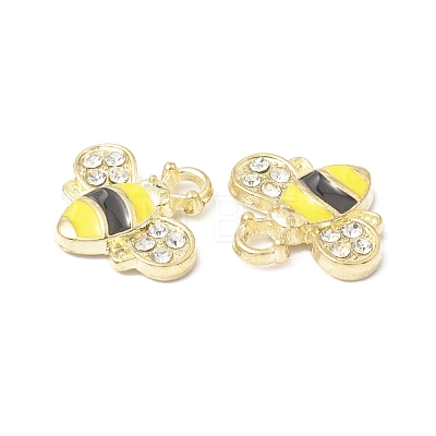 Golden Plated Alloy Enamel Charms ENAM-G212-18G-1