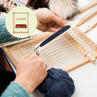 HOBBIESAY Detachable Bamboo Knitting Loom Frame DIY-HY0001-72-1