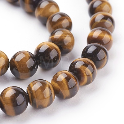 Natural Tiger Eye Beads Strands X-G-G099-10mm-4-1