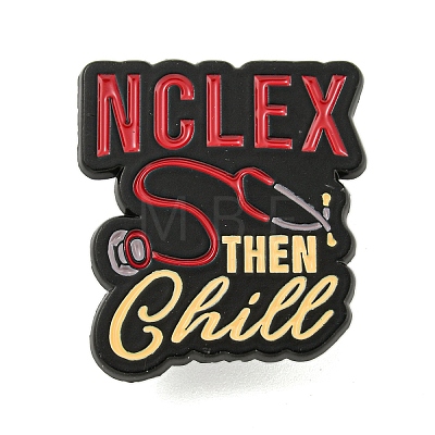 Nclex Then Chill Alloy Badges JEWB-M041-02J-1