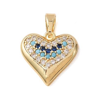 Brass Rhinestone Pendants RB-CBA2C2D-03G-1