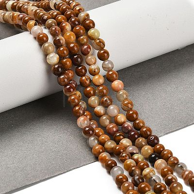 Natural Wood Lace Stone Beads Strands G-B128-A04-01-1