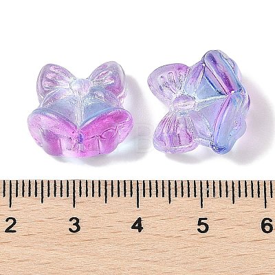 Transparent Spray Paint Glass Beads GLAA-Z011-06B-1