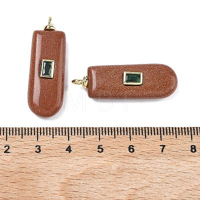 Synthetic Goldstone Pendants KK-C251-01H-02-1