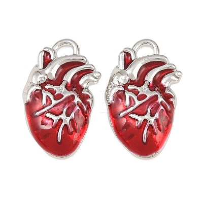 Rack Plating Alloy Enamel Pendants AL-CBA2B10-01P-01-1