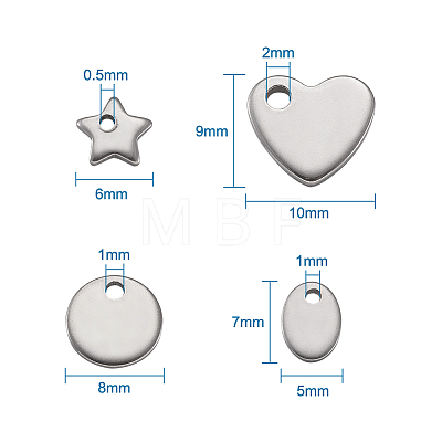 304 Stainless Steel Charms STAS-TA0002-04P-1