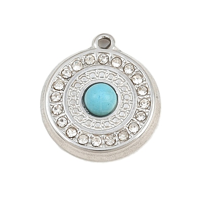 304 Stainless Steel Rhinestone Pendants CE-CBAF3A3-25P-01-1