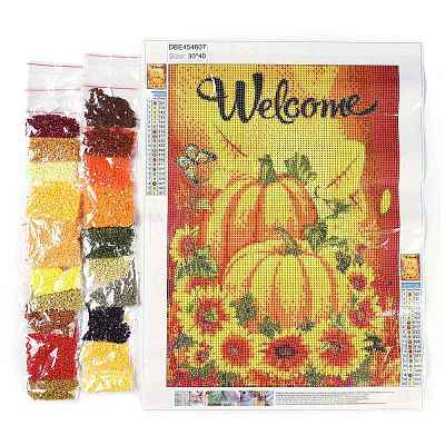 Halloween DIY Diamond Painting Kit AJEW-C037-02H-1