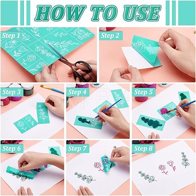 Self-Adhesive Silk Screen Printing Stencil DIY-WH0173-021-04-1