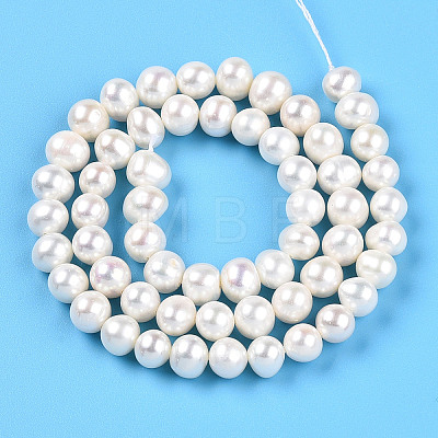 Natural Cultured Freshwater Pearl Beads Strands PEAR-N016-07B-1