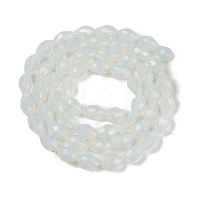 Electroplate Imitation Jade Glass Beads Strands EGLA-N013-J10mm-D02-1