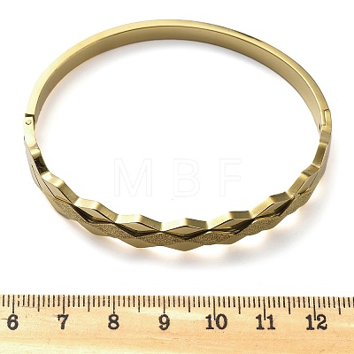 Ion Plating(IP) 304 Stainless Steel Hinged Bangles for Women BJEW-A011-15G-1