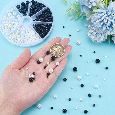586Pcs Glass Pearl Bead Strands HY-HY0001-06-1