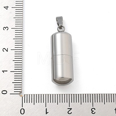 304 Stainless Steel Openable Urn Ashes Pendants STAS-M084-05F-1