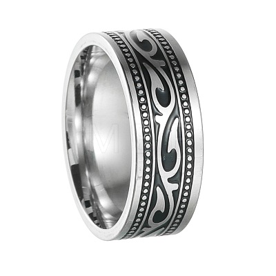 Retro Viking 201 Stainless Steel Finger Rings for Men FS-WGFAFFE-18-1