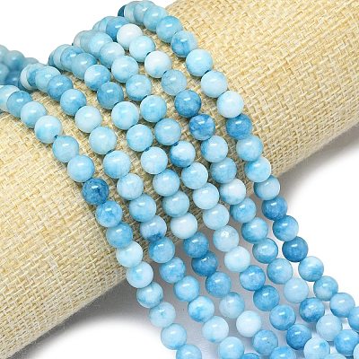Natural Malaysia Jade Beads Strands G-B165-C09-6mm-1
