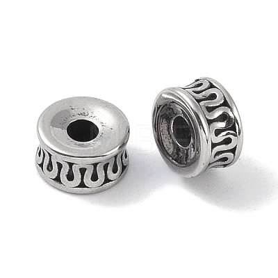 316 Surgical Stainless Steel Spacer Beads Hand Polished LS-STAS-P362-18AS-1