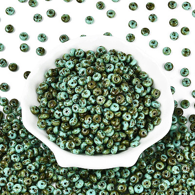 Picasso Glass Seed Beads SEED-N010-01F-1