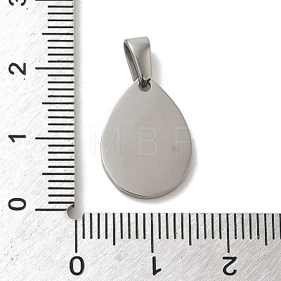 Non-Tarnish 304 Stainless Steel Stamping Blank Tag Pendants STAS-B053-04P-1