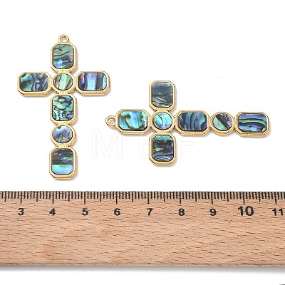 Natural Paua Shell Big Pendants SA-CBA11D7-18B-G-1