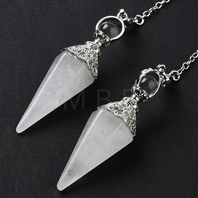 Natural Quartz Crystal Hexagonal Pointed Dowsing Pendulums G-P552-05P-02-1