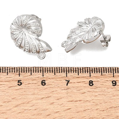 304 Stainless Steel Stud Earring Findings STAS-D391-04B-P-1