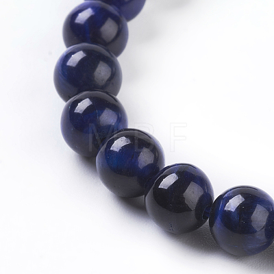 Natural Blue Tiger Eye Beads Strands X-G-G099-6mm-13-1