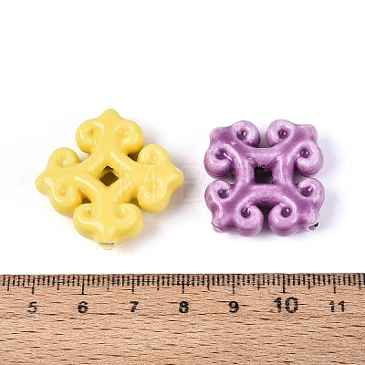 Handmade Porcelain Ceramic Beads PORC-T134-22M-1