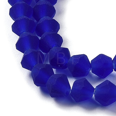Imitate Austrian Crystal Frosted Glass Beads Strands X-EGLA-A039-T6mm-MD06-1