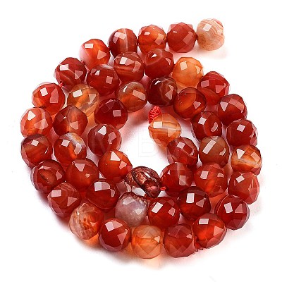 Natural Agate Dyed Beads Strands G-H028-A08-02-1