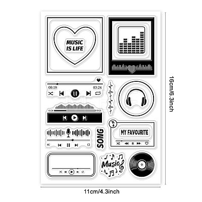 Custom Summer Theme PVC Plastic Clear Stamps DIY-WH0631-0120-1