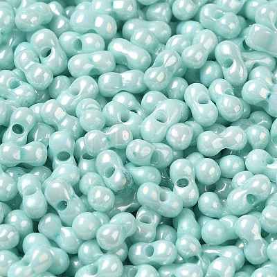 Opaque Colours Luster Glass Seed Beads SEED-B001-01A-08-1