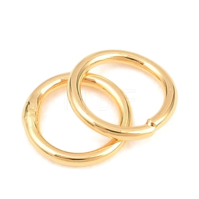 Brass Closed Jump Rings KK-D257-01G-05-1